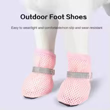 4pc, Dog Shoes Non-slip Breathable Wear-resistant Dog Boots Suitable for Small Medium Sized Pets Puppy Protective Footwear.